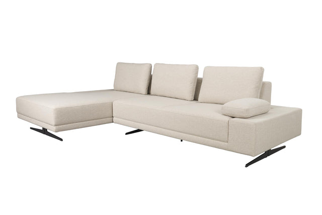 Dutchbone-Shelly Off-White Left Chaise Longue 三人沙發 -白色