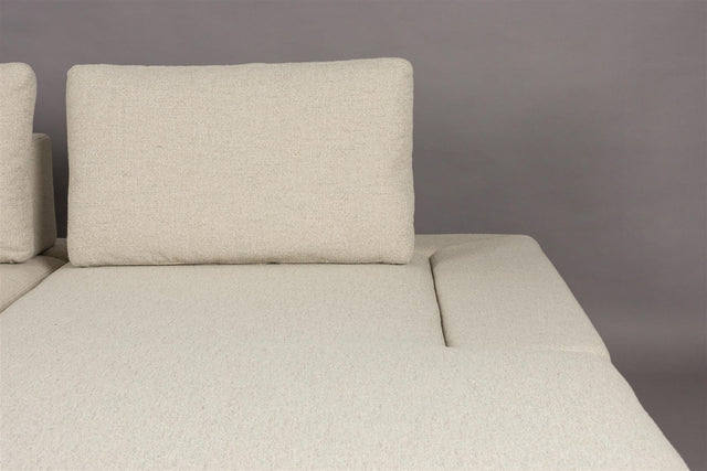Dutchbone-Shelly Off-White Right Chaise Longue 三人沙發 -白色