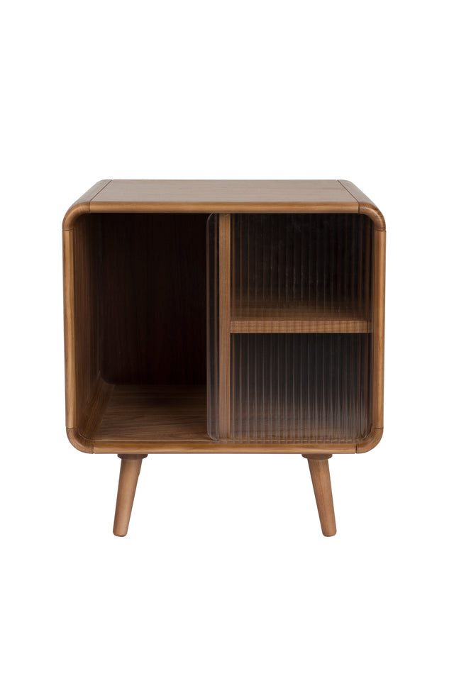 Zuiver-Rise邊桌/床頭櫃 - 核桃木色