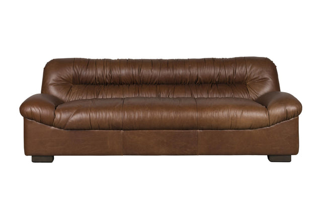 Dutchbone-Douglas Wax Leather Chocolate 三人沙發