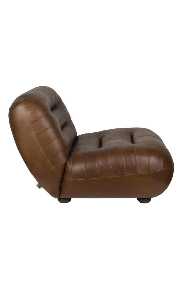 Dutchbone-Wyatt Wax Leather Chocolate 休閒椅