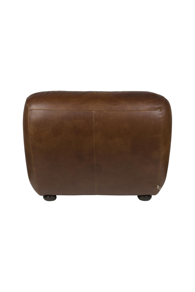 Dutchbone-Wyatt Wax Leather Chocolate 休閒椅