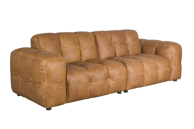Dutchbone-Hackman 3-Seater Leather 三人沙發 -咖啡色
