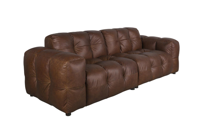 Dutchbone-Hackman 3-Seater Leather Chocolate 三人沙發 -咖啡色