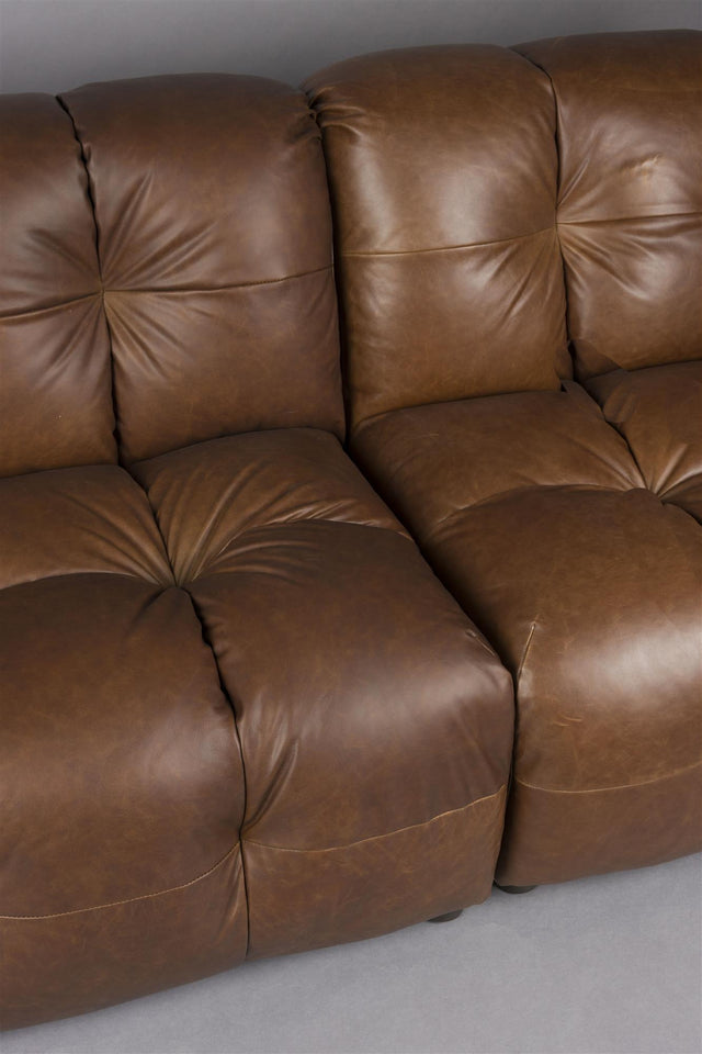 Dutchbone-Hackman 3-Seater Leather Chocolate 三人沙發 -咖啡色