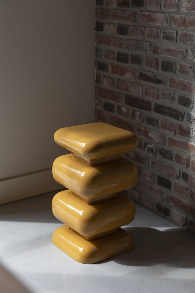 Dutchbone-Stubby Ochre 邊桌 -黃色