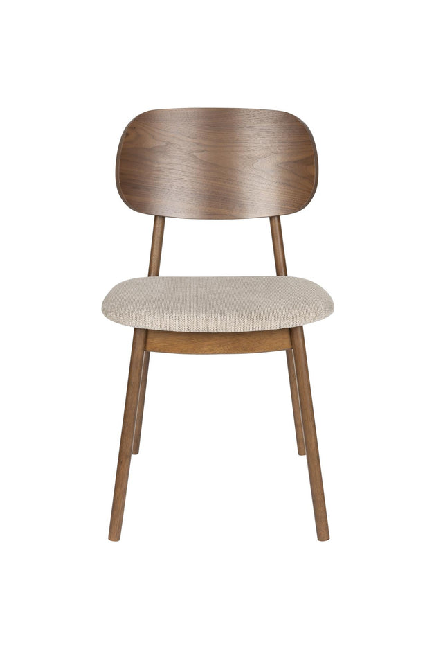 Dutchbone-Marais Wood/Beige 餐椅 -咖啡色