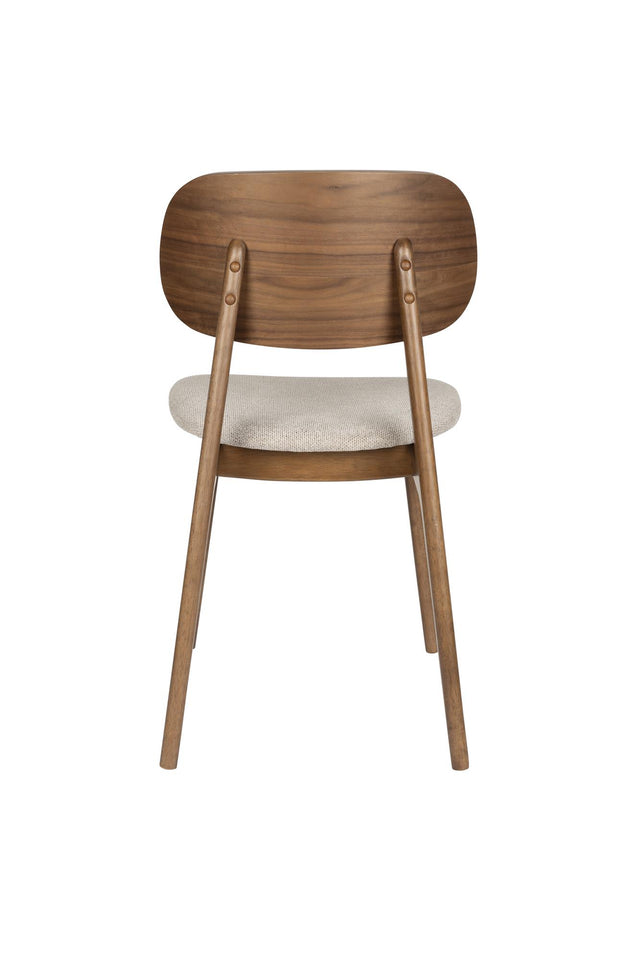 Dutchbone-Marais Wood/Beige 餐椅 -咖啡色