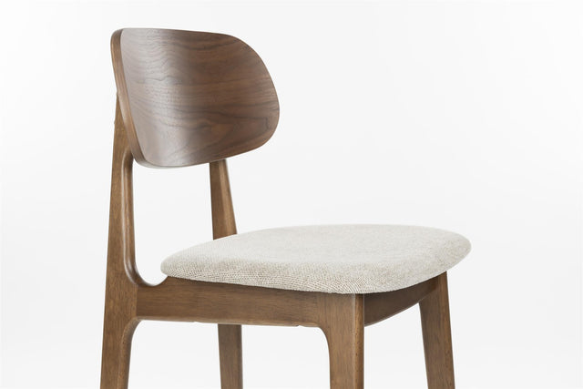 Dutchbone-Marais Wood/Beige 吧台椅 -咖啡色