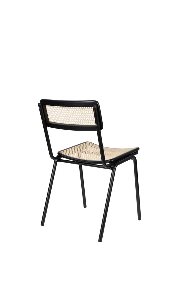 Zuiver-Jort Black/Natural 餐椅 -黑色