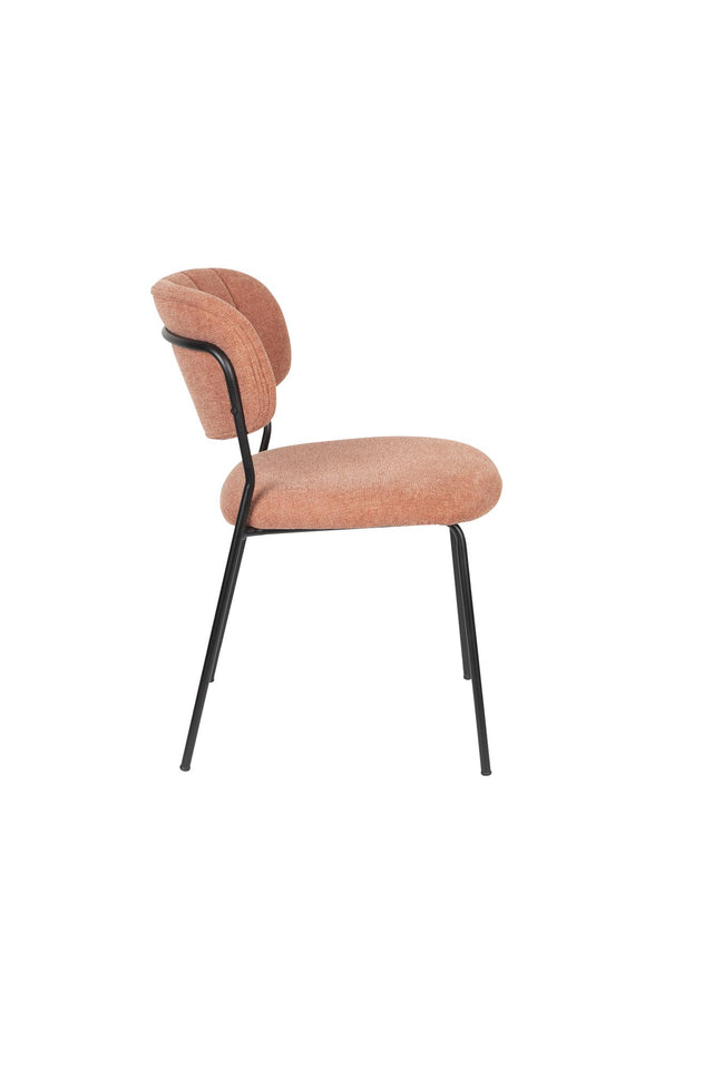 Zuiver-Jolien Black/Pink Fr 餐椅 -粉色