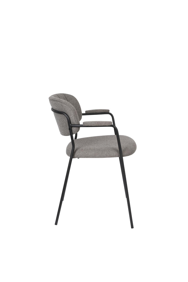 Zuiver-Jolien Black/Grey 餐椅 -灰色