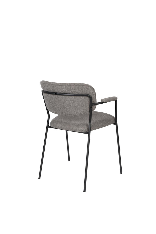 Zuiver-Jolien Black/Grey 餐椅 -灰色