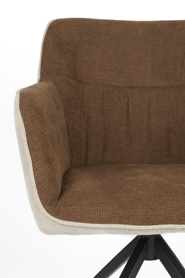 Zuiver-Daley Beige/Brown 餐椅 -咖啡色