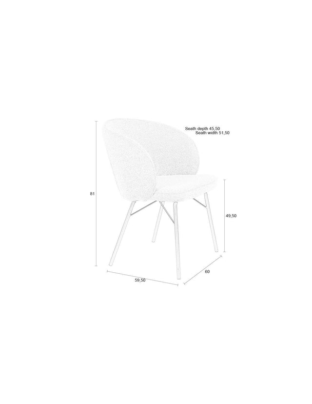 Zuiver-Joa餐椅-大地色