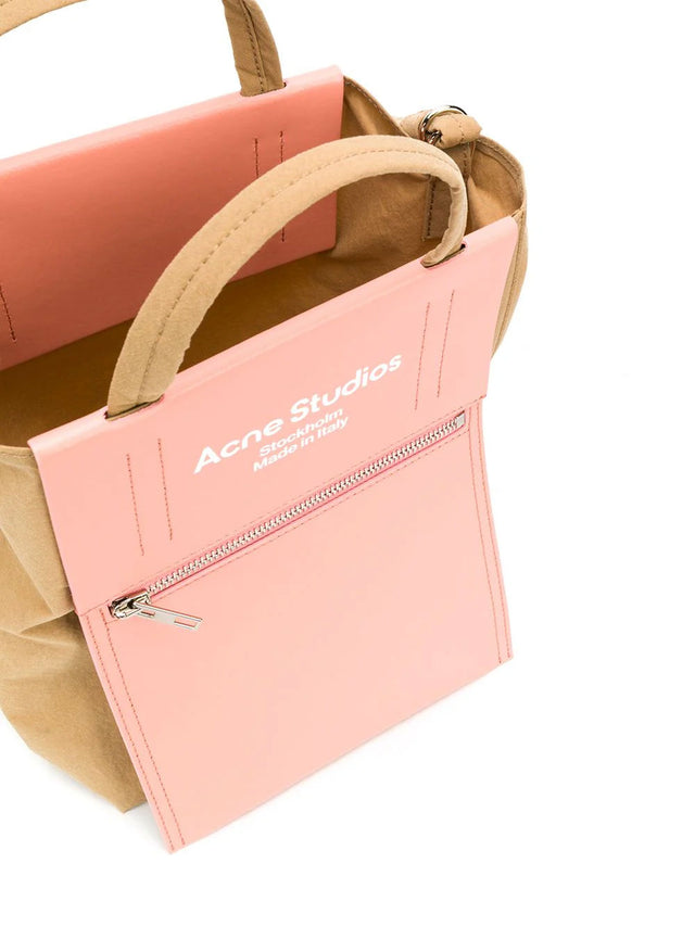 【現貨】Acne Studios拼接紙感托特包