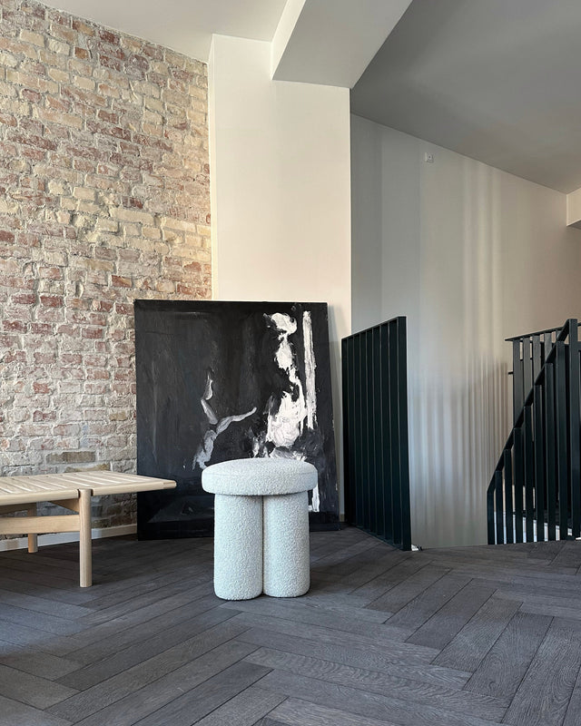 101 Copenhagen-Big Foot Ghế đôn - Trắng ngà
