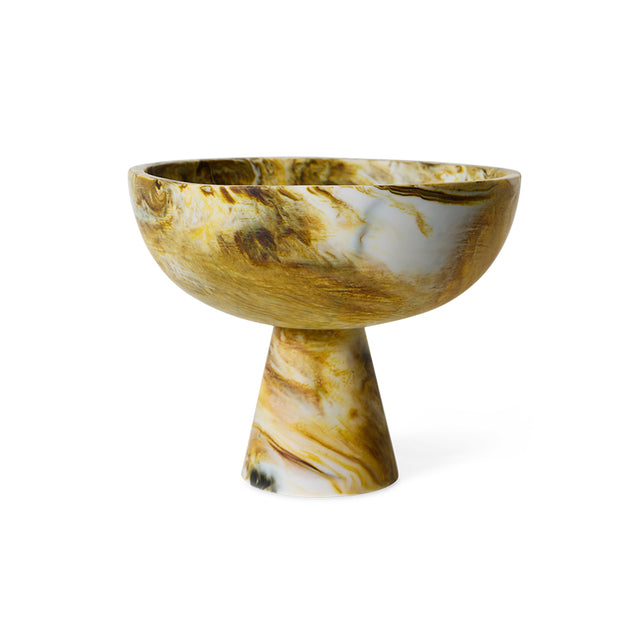 Hkliving-Marbled bowl on base
