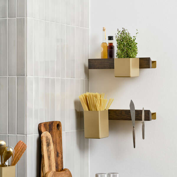GEJST-FLEX Rail 60 Dark Oak Brass