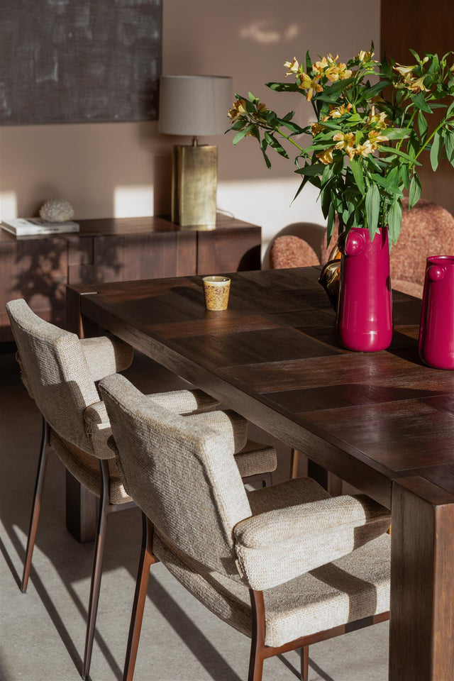 Dutchbone-Bruneau 餐桌-胡桃木色