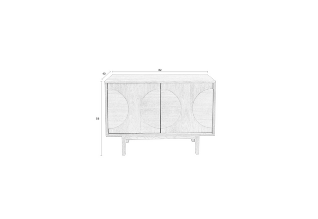 Zuiver-Groove收納邊櫃-胡桃木色