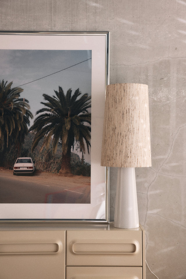 HKliving 燈罩|Cone lamp shade silk natural (36x36cm)