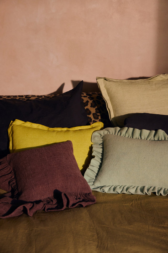 HKliving 抱枕|Linen cushion, lemongrass (50x30cm)