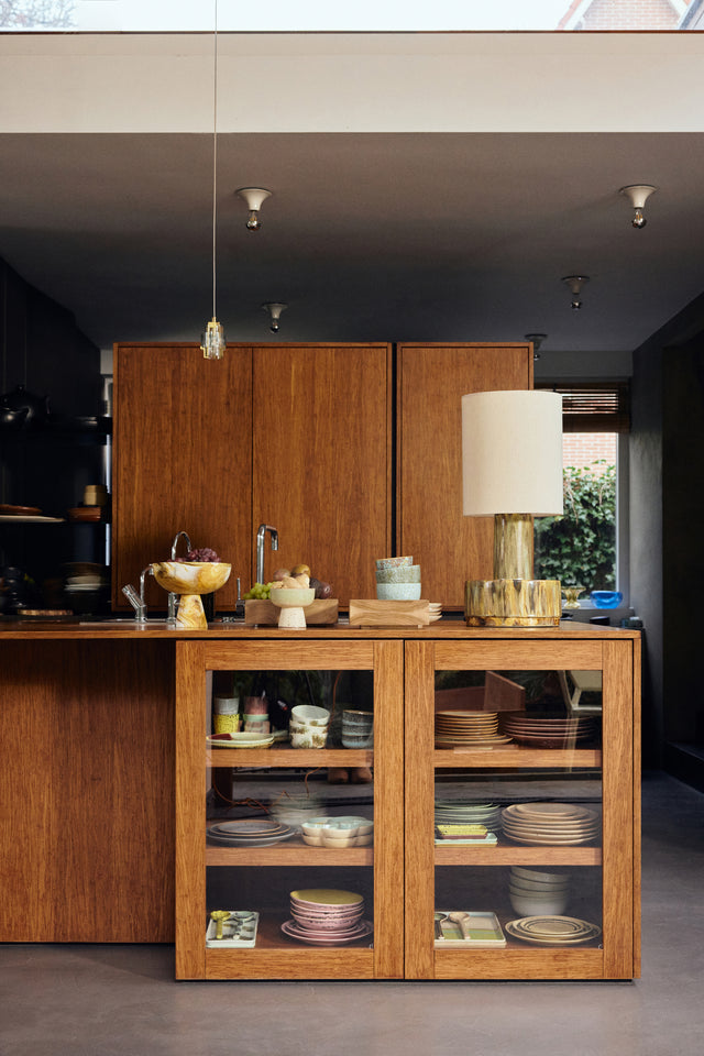 HKliving 落地燈|Ceramic lamp base, reactive green