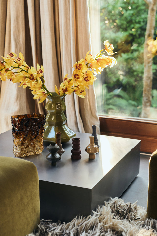 HKLIVING-70s ceramics: small vases, palette (set of 5)