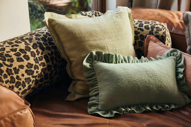 HKliving 抱枕|Felt cushion, mint (60x40cm)