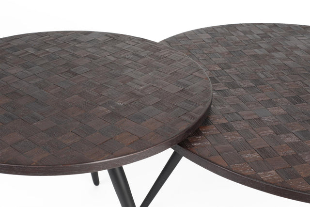 Zuiver-+ side table Webster set of 2 茶几 -咖啡色