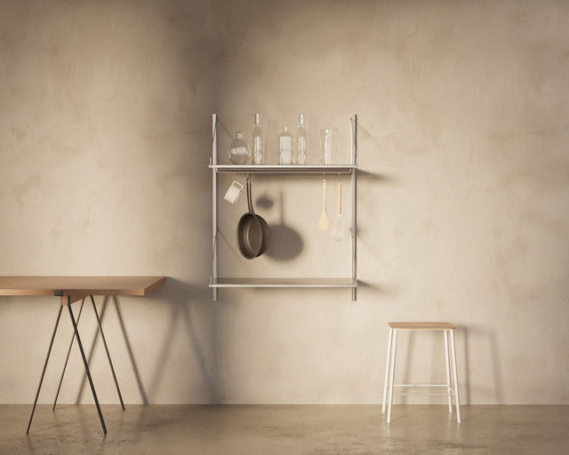 FRAMA-Shelf Library Add-on Hanger Section 壁掛層架 情境照