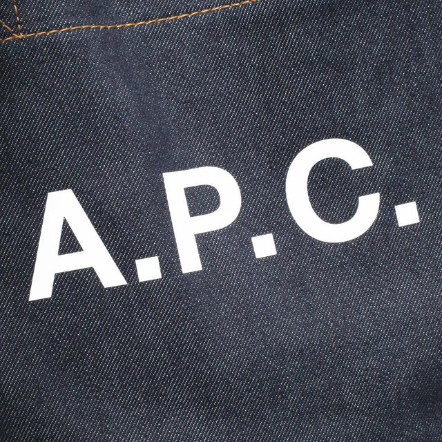 【現貨】A.P.C Axel Small tote bag 丹寧拚原色牛皮 托特包