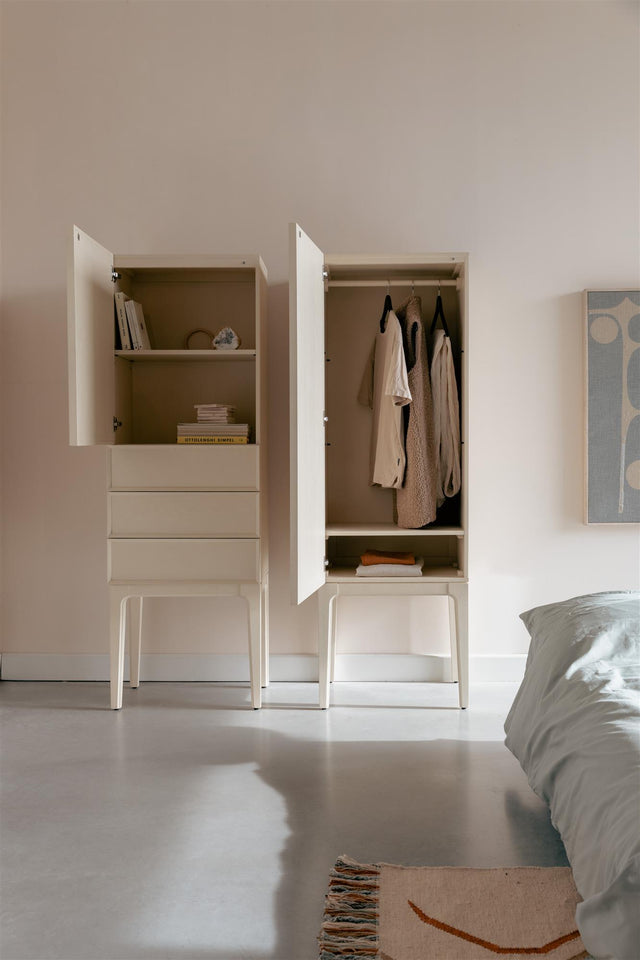Zuiver-June 1 Door - 3 Drawers 收納櫃 -米色