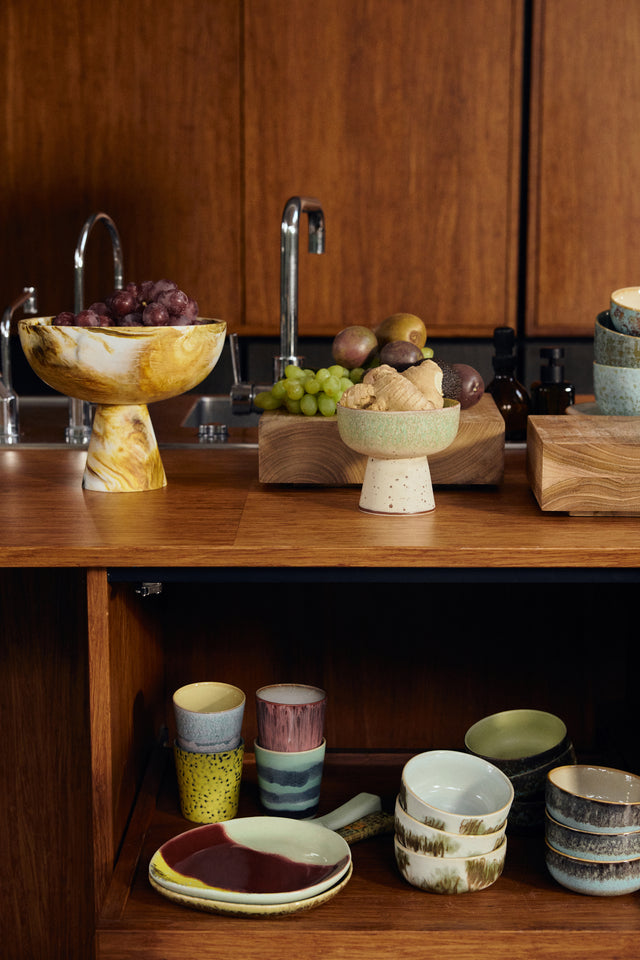 Hkliving-Marbled bowl on base