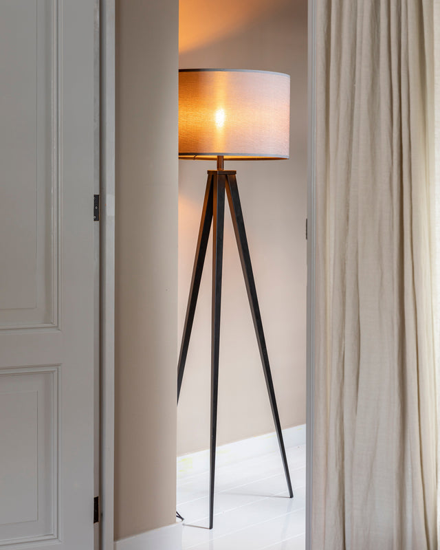 Zuiver-Tripod三腳落地燈 - 黑灰