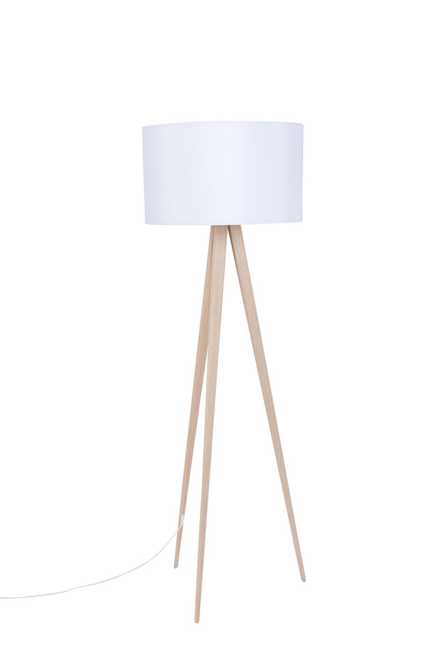 Zuiver-Tripod Wood 落地燈 -白色