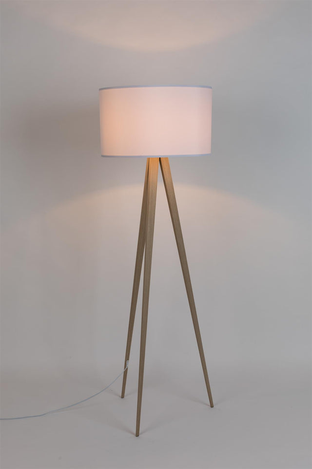 Zuiver-Tripod Wood 落地燈 -白色