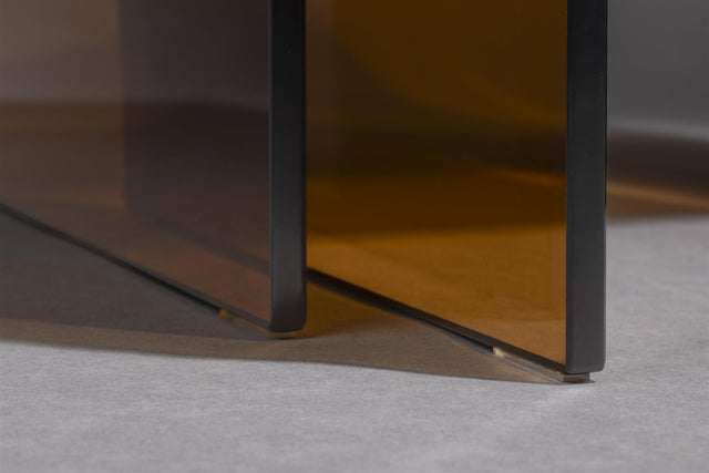 Dutchbone-Vetro邊桌二入組-咖啡色