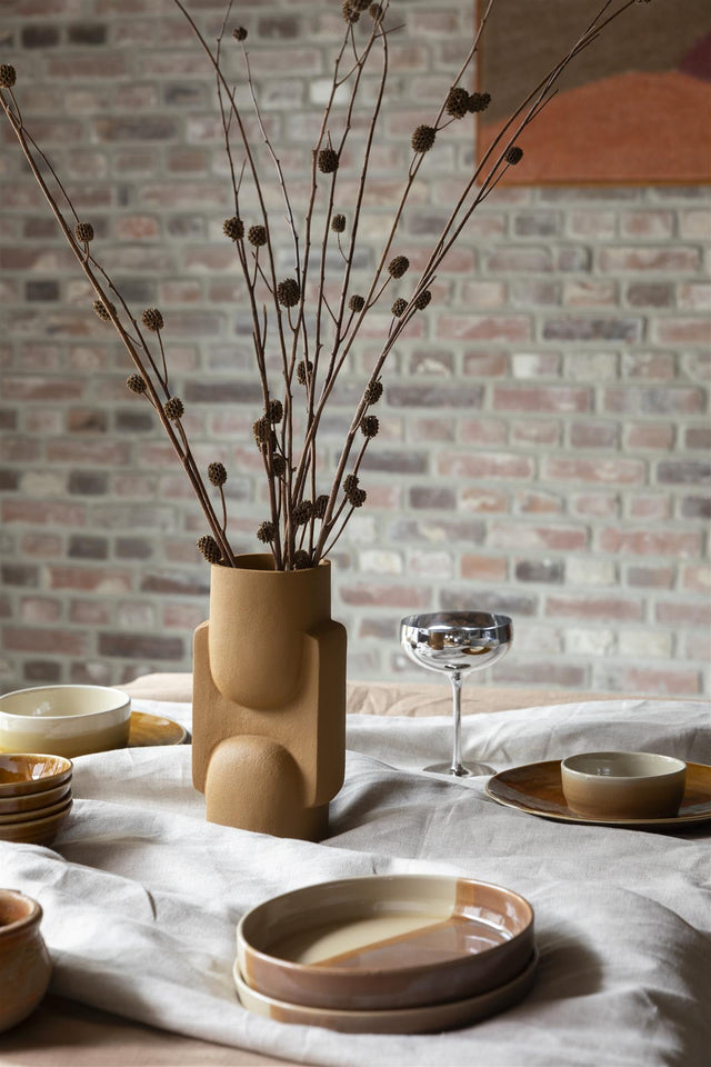 Dutchbone-Santos花瓶 - 赭色