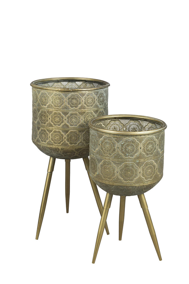 Dutchbone-Plant Stand Botanique 花器 -金色