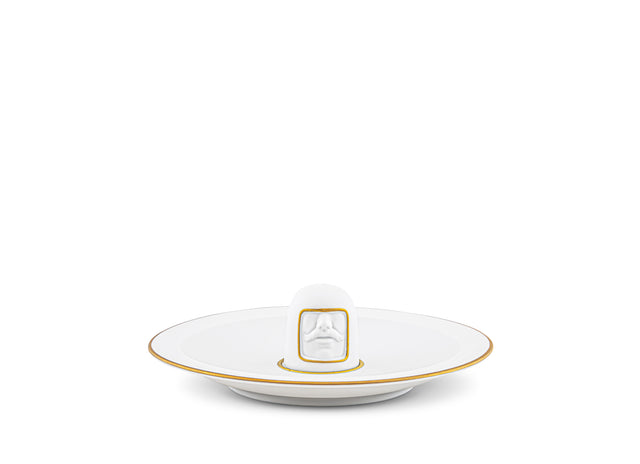 【現貨】Ginori 1735 Il Frate Pure White 金箔線香盤
