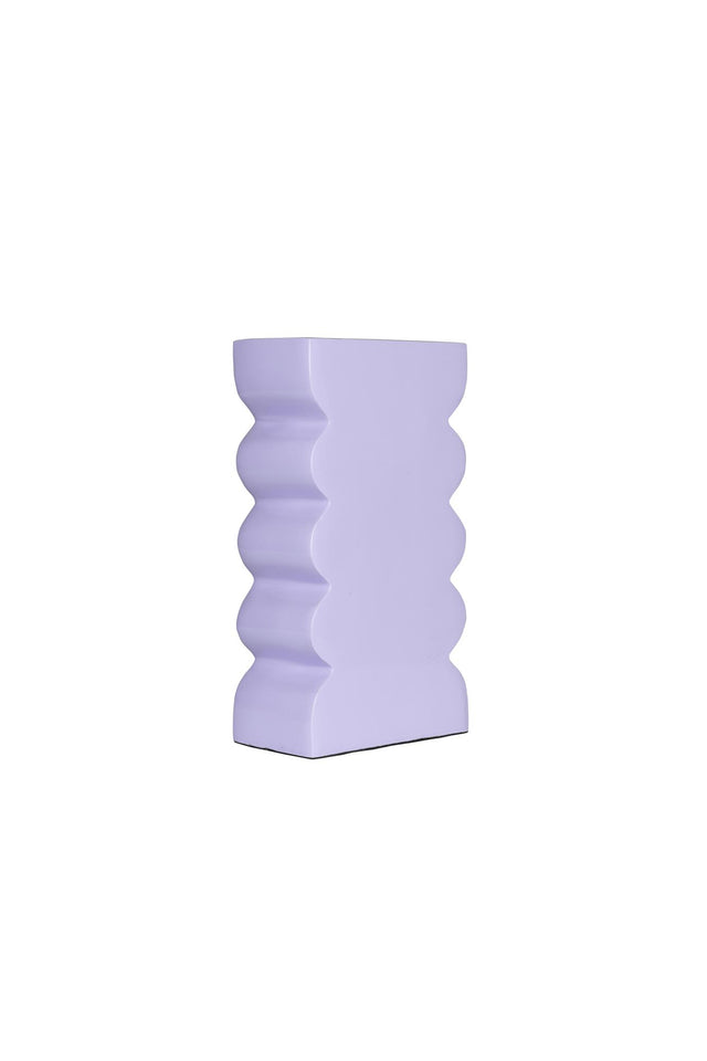 Zuiver-Curves S Shiny Lilac 花瓶 -米色