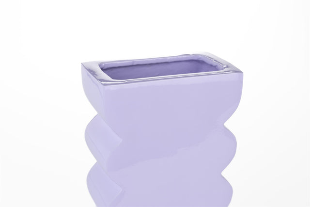 Zuiver-Curves S Shiny Lilac 花瓶 -米色