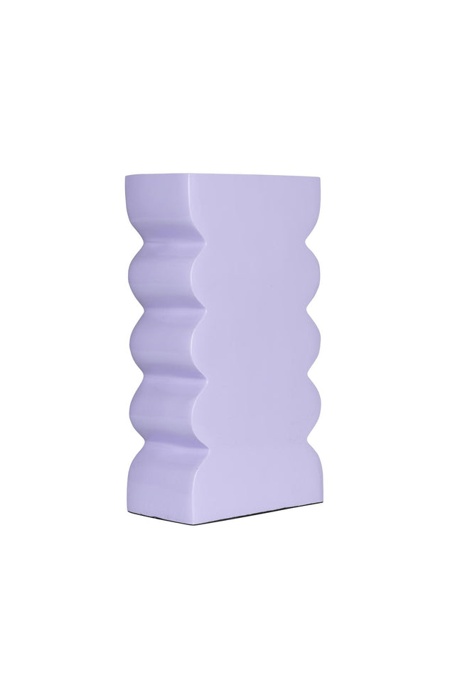 Zuiver-Curves L Shiny Lilac 花瓶 -米色