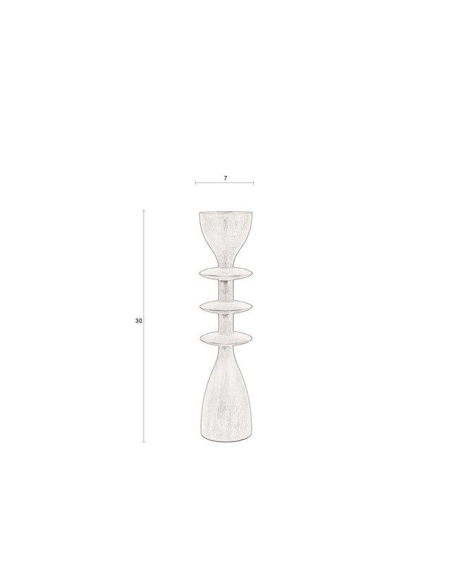 Dutchbone-Candle Pernilla M 燭台 -咖啡色