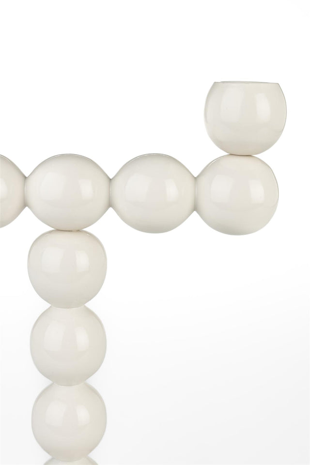 Zuiver-Candle Bubbles Two Shiny 燭台 -米色