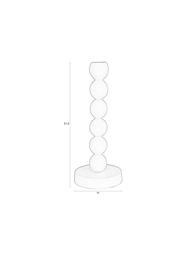 Zuiver-Candle Bubbles One Shiny 燭台 -米色