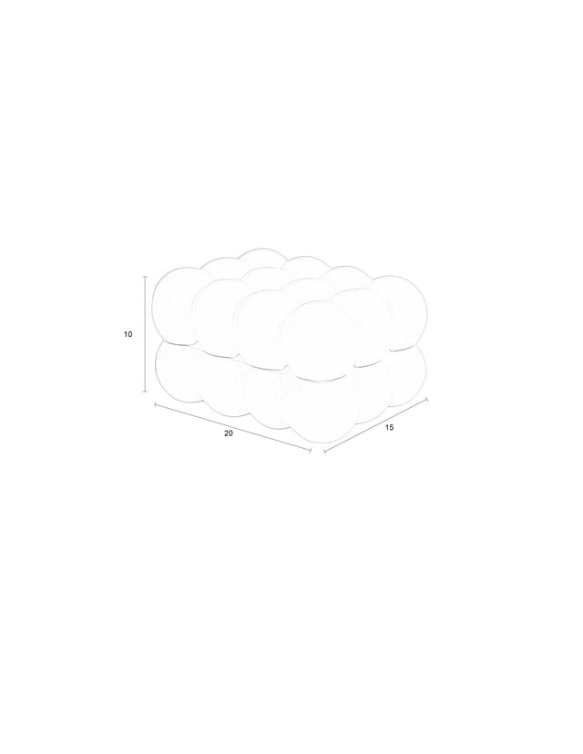 Zuiver-Box Bubbles L 擺飾 -米色