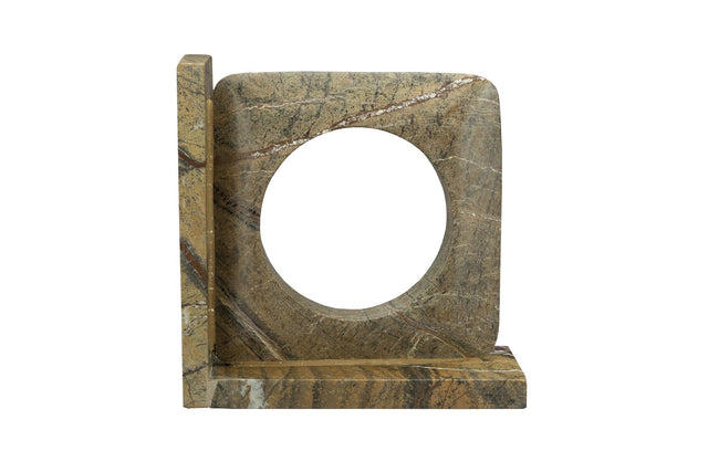 Dutchbone-Book End Satpura Marble (Set of 2) 擺飾 -咖啡色
